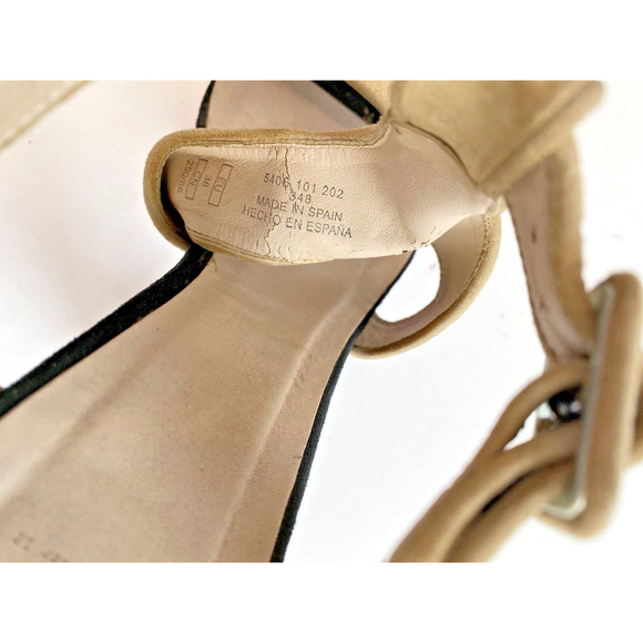 Zara Woman Colorblock Suede T Strap Heels EU 38 US 7.5 - Picture 11 of 13